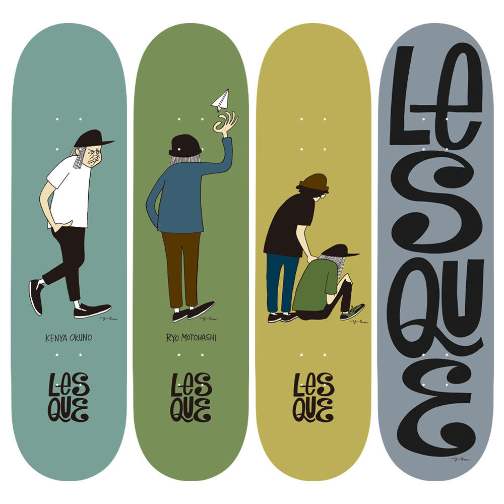 LESQUE x 花井祐介 コラボレーションスケートボードデッキ発売のお知らせ | Lesque skateboards（レスケ スケートボード）